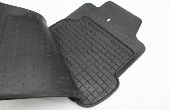 Frogum Set of Front and Rear Mats 4pcs for Seat Ibiza Skoda Fabia 2008-2016 Black