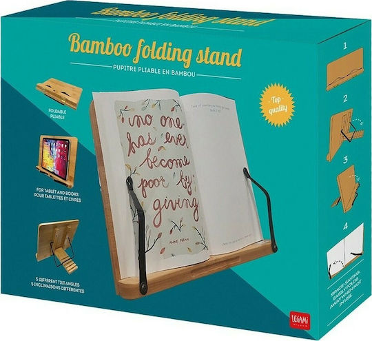 Legami Milano Bamboo Folding Stand Tablet Stand Desktop Brown