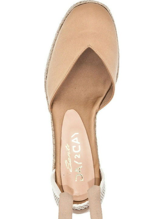 Day2Day Damenplattformen im Espadrilles-Stil Goldene