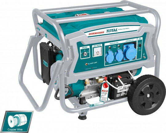 Total Generators Benzin mit Rädern und maximaler Leistung 7.5kVA