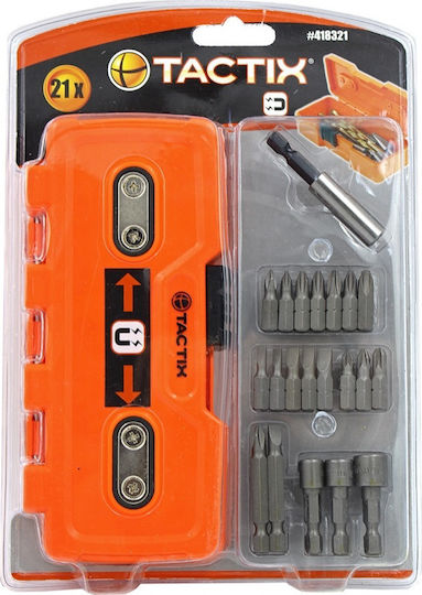 Tactix Set Set 21 Screwdriver Bits