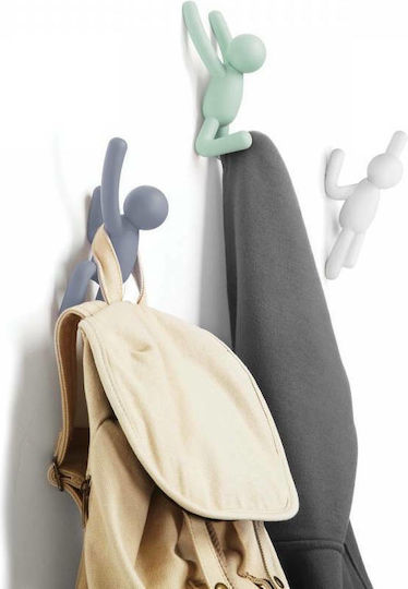 Umbra Plastic Multicolour Wall Hanger 7.6x7.6x16.5cm 3 Pieces