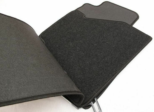Petex Set of Front and Rear Mats 4pcs for Nissan Navara 2010+ Black