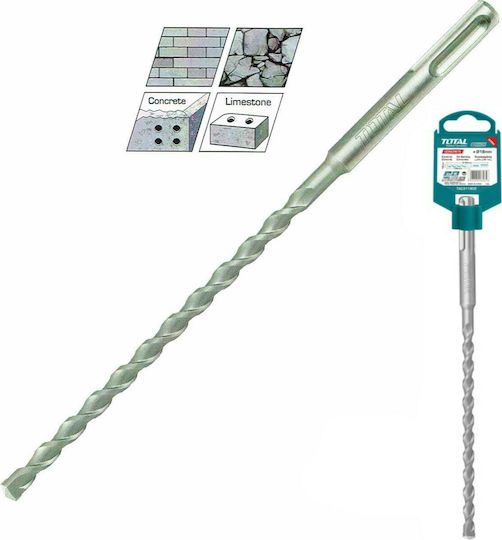 Total Diamond Drill S2L Carbide with SDS Plus Shank for Masonry και Metal 10x110mm