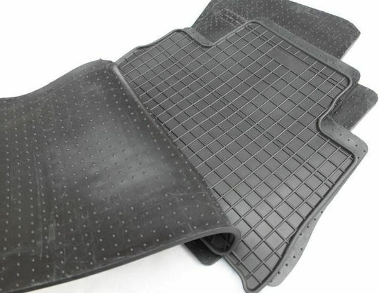 Frogum Set of Front and Rear Mats 4pcs Tray Type for Toyota Land Cruiser 2015 Black