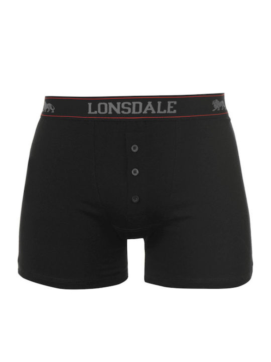 Lonsdale Men's Boxers Black 2Pack