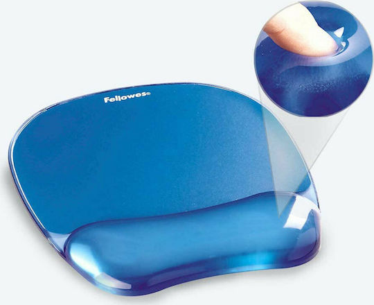 Fellowes Gel Mouse Pad (202mm) with Wrist Support Blue 9114120