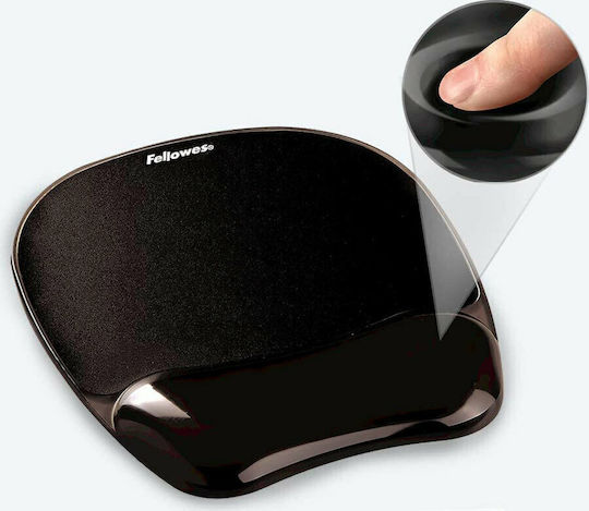 Fellowes Gel Mouse Pad (202mm) with Wrist Support Black 9112101