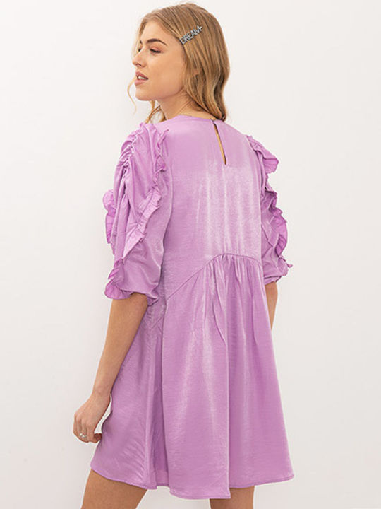 Summer Mini Dress Purple