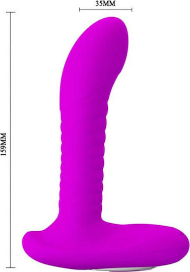 Pretty Love Merlin Rotating Prostate Vibrator Anal Vibrator Purple 15.9cm