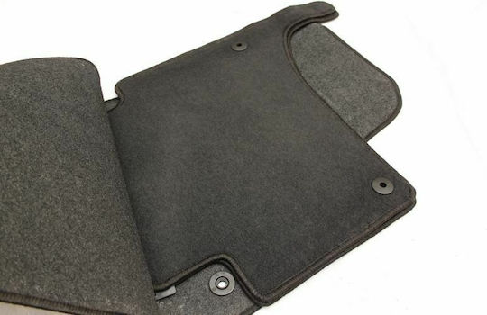 Petex Satz Vorder- und Hintermatten 4Stück aus Teppichboden für Porsche Cayenne 2002-2010 Schwarz