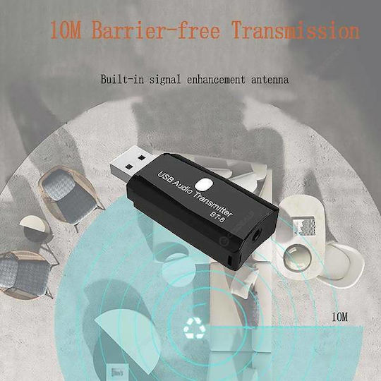 USB Bluetooth 5.0 Adapter με Εμβέλεια 10m (BT-TX6)