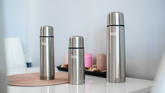 Teesa Bottle Thermos Stainless Steel 350ml Silver with Cap-Cup