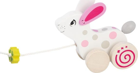 Goki Jucărie de Tras Pull-Along Animal Rabbit din Lemn pentru 12++ Luni