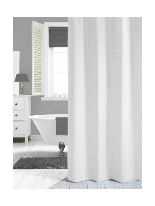 Sealskin Madeira Fabric Shower Curtain 180x200cm White 238501310