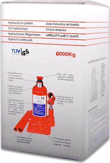 Autoline Hydraulic Car Jack with Lifting Height up to 37cm and Lifting Weight up to 5 Tons