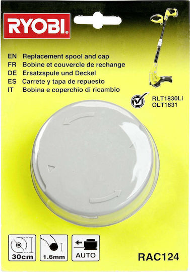 Ryobi RAC 124 Rund Bürstenschneider Trimmer-Leinen Dicke 1,6mm