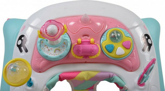 Cangaroo Unicorn Baby Walker with Music Blue