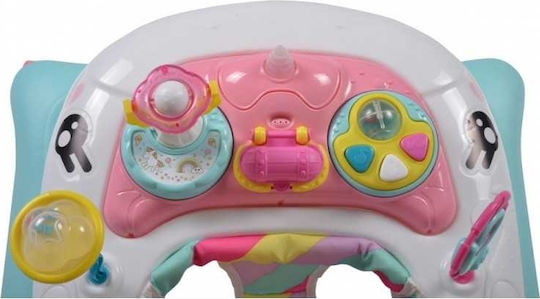 Cangaroo Unicorn Baby Walker with Music Blue
