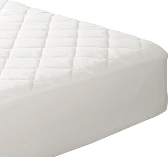 Vesta Home Schutzauflage Einzel mit Rock Eκάβη Weiß 90x200+25cm