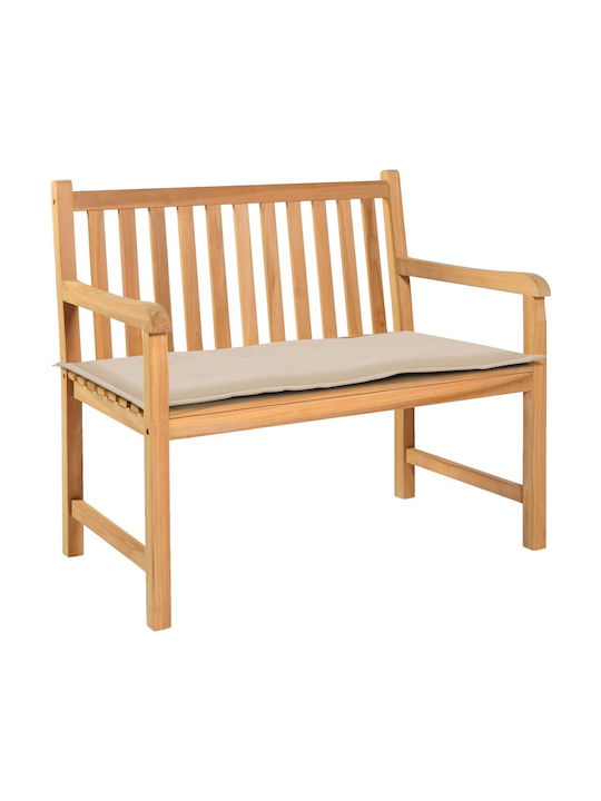vidaXL Waterproof Bench Cushion for Garden Bench Beige 100x50cm