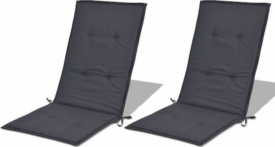 vidaXL Pernă Waterproof Pentru Scaune De Grădină Cu Spătar Verde 2 Buc 120x50 Cm