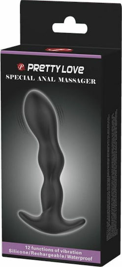 Pretty Love Special Anal Massager Anal Vibrator with Wireless Functionality Black 14.5cm