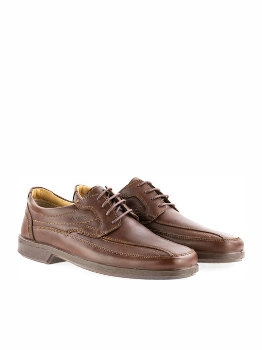 Boxer Men's Leather Casual Shoes Brown