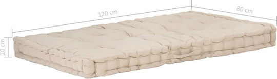 vidaXL Pernă De Canapea Perne Pentru Scaune De Grădină Bej 120x80cm