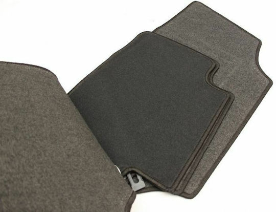 Petex Satz Vorder- und Hintermatten 4Stück aus Teppichboden für Saab 9-5 1998-2007 Schwarz