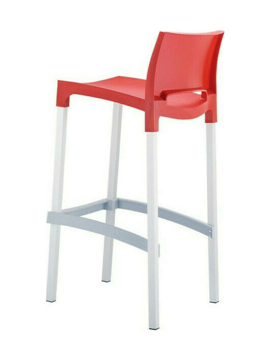 Stool for Bar Outdoor Gio Red 39x45x75cm