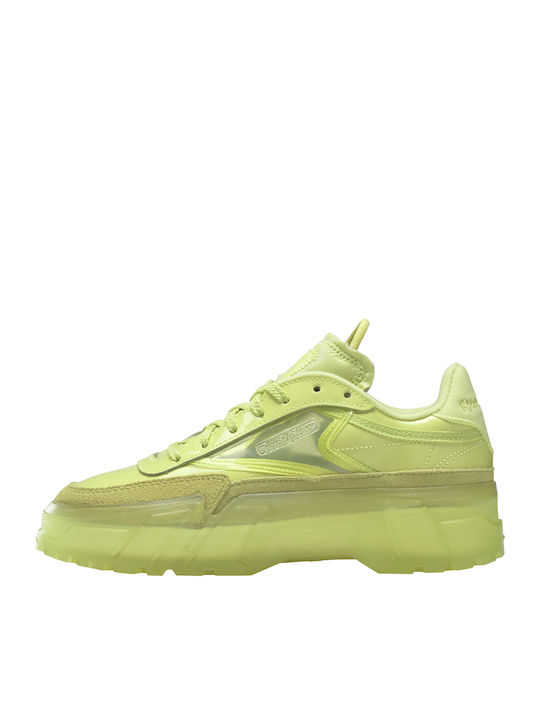 Reebok Club C Cardi Damen Sneakers High Vis Green / Clear