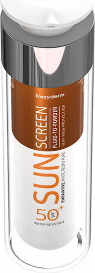 Frezyderm Sun Screen Fluid-to-Powder Αντηλιακή Λοσιόν Προσώπου SPF50 50ml