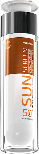 Frezyderm Sun Screen Cream-to-Powder Αντηλιακή Κρέμα Προσώπου SPF50 50ml