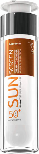 Frezyderm Sun Screen Cream-to-Powder Αντηλιακή Κρέμα Προσώπου SPF50 50ml