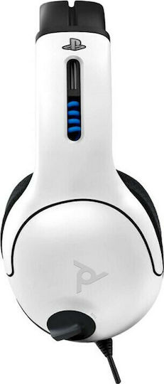 PDP LVL50 PS4 Over Ear Gaming Headset με σύνδεση 3.5mm Λευκό for PS4