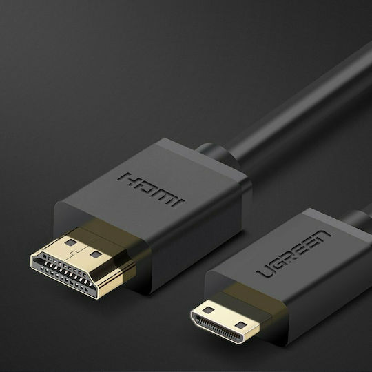 Ugreen HD108 HDMI 2.0 Premium High Speed 4K 60Hz HDR Cable HDMI male - mini HDMI male 1.5m Μαύρο