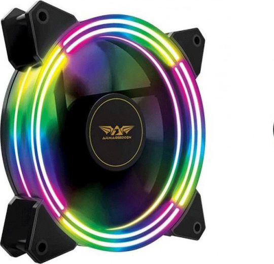 Armaggeddon Loop-12 ARGB Case Fan 120mm (1200rpm / 28.34cfm) με Σύνδεση 6-Pin