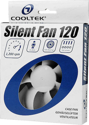 Cooltek Silent Fan 120 Case Fan με Σύνδεση 3-Pin