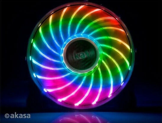 Akasa Vegas X7 RGB Корпусен вентилатор 120мм с връзка 3-Pin 1бр