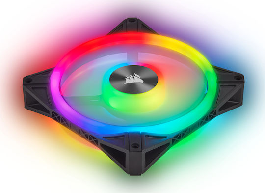 Corsair iCUE QL140 Case Fan 1250rpm 50.2cfm with RGB Lighting and 4-Pin PWM Connection