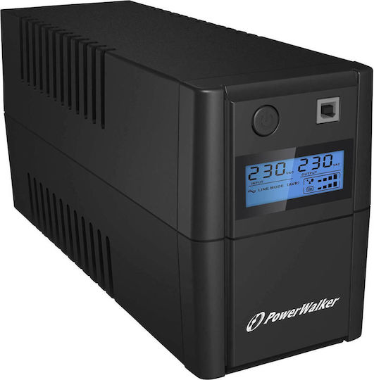 Powerwalker VI 650 SE LCD/IEC UPS Line-Interactive 650VA 360W с 4 IEC Гнезда