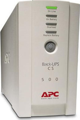 APC Back-UPS BK500EI Off-Line 500VA 300W με 3 IEC Πρίζες