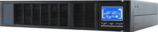 Tescom Prime Plus 1102 SRT UPS On-Line 2000VA 2000W με 8 IEC Πρίζες