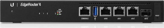 Ubiquiti EdgeRouter 4 Рутер с 4 Порта Gigabit Ethernet