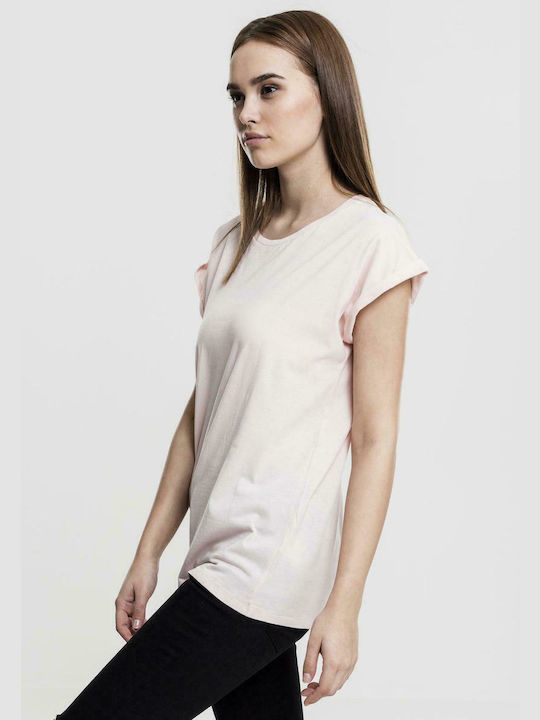 Urban Classics TB771 Damen T-Shirt Rosa