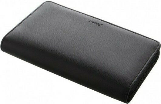 Filofax Saffiano Personal Compact Zip Weekly Organizer Black Leather 12.5x20.8cm