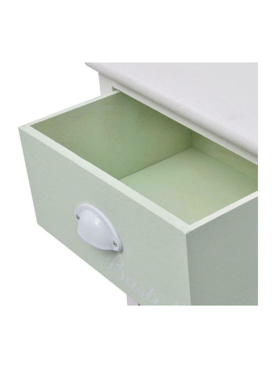 Wooden Storage Drawers with 5 Drawers Πολύχρωμη L38xW28xH86.5cm
