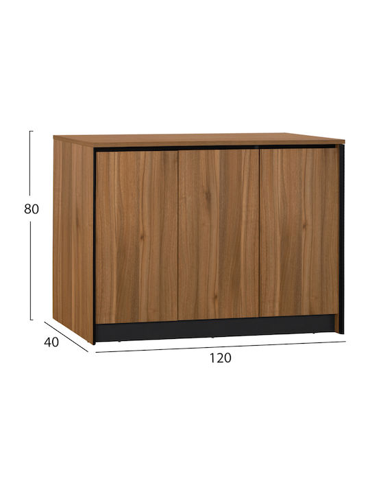Ξύλινο Ντουλάπι Γραφείου Supreme Δρυς 120x40x80cm