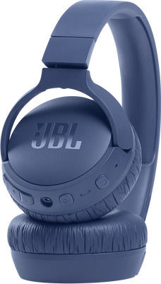 JBL Tune 660NC Ασύρματα / Ενσύρματα On Ear Ακουστικά με 44 ώρες Λειτουργίας και Quick Charge Μπλε
